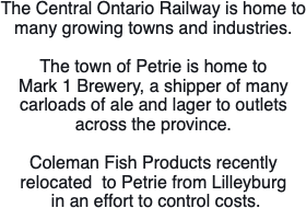 The Central Ontario Railway is