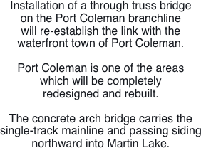 Installation of a through truss