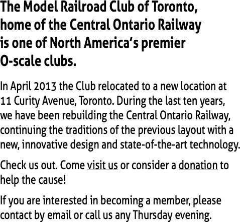 The Model Railroad Club of