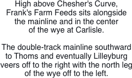 High above Chesher's Curve,  Frank's